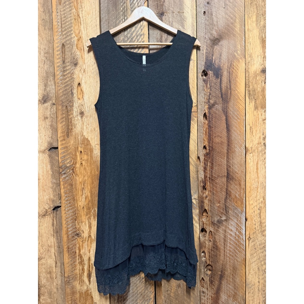 Womens M Lace Hem Tunic Whimsigoth Lagenlook Fairycore Romantic Boho